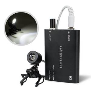 lot 86236 image: CARESHINE Black LED Head Light Lamp for Dental Surgical Medical Binocular Loupe USA Shipping 2-5 Days Delivery