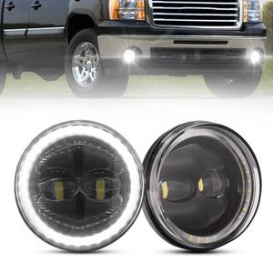 lot 86239 image: BUNKER INDUST LED Fog Light with Daytime Running Lights for 2007-2013 GMC Sierra 15002007-2014 Sierra 2500HD 3500HD, OEM Bumper Driving DRL Fog Lamp Assembly Kit