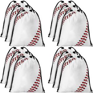 lot 86259 image: Nuogo 24 Pcs Sport Drawstring Bags 10 x 12 Inch Sports Party Favor Candy Bag Sack Gift Goodie Bags