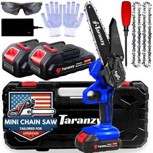 lot 86283 image: Taranzy Mini-Chainsaw 6 Inch, Super Powerful Mini Chainsaw Cordless, 2024 Cordless Chainsaw, Battery Chainsaw, Mini Chain Saw, Hand Chainsaw Real Seniors Friendly, Extra Safety