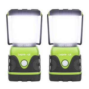 lot 86312 image: LE 1000LM Battery Powered LED Camping Lantern, Waterproof Tent Light with 4 Light Modes, Camping Essentials, Portable Lantern Flashlight for Camping, Hurricane, Emergency, Hiking, Power Outages