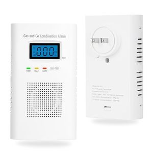 lot 86319 image: Carbon Monoxide and Natural Gas Detector,Vzmcov Combination Carbon Monoxide and Gas Detector Plug in Type 2 in 1 Co and gas Detector,Propane, LPG, Gas Detector for Kitchen, Home,Hotels (1pack)