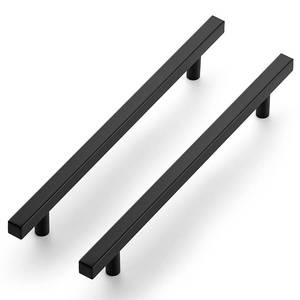 lot 86330 image: Ravinte Black Cabinet Handles 10 Pack 7-12 inch Matte Black Square Cabinet Pulls Black Kitchen Hardware 10 inch Overall Length Black Kitchen Drawer Pulls