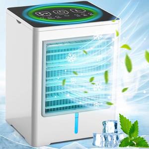 lot 86399 image: papercrush Portable Air Conditioner, 3 Speeds Personal Evaporative Air Cooler with 1-6H Timer, Mini Air Conditioner Touch Screen, Quiet Portable AC Unit Fan for Office Desk Home Bedroom Camping Car