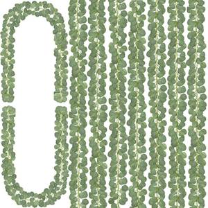 lot 86422 image: CQURE 8Pcs Eucalyptus Garland,Artificial Eucalyptus Leaves Table Greenery Garland Wreath Spring Garland Vines for Wedding Party Table Bedroom Wall Room Decor
