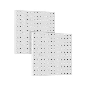 lot 86429 image: BETSO Metal Pegboard,Fits 18 Pegboard Hooks Metal Pegboard 24  12 inch Wall Organizer for Craft Room Garage Kitchen,White (2pcs)
