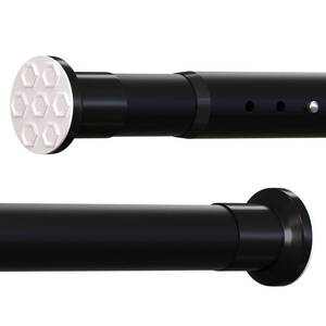 lot 83412 image: Oxdigi Tension Shower Doorway Curtain RodAdjustable 141.7-161.4 inches No Drilling Window Curtain Rod for Bethroom, Indoor DecorMatt Black