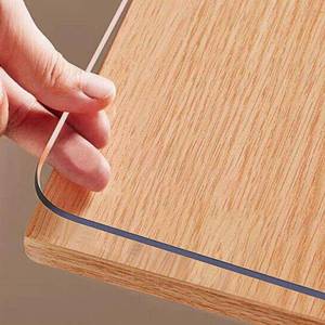 lot 83422 image: Clear Table Protector 35.4 x 70.9 Inch, 1.5mm Thick Plastic Table Cover, Waterproof PVC Clear Table Cover Protector, Desk Protector Mat, Writing Desk Pad for Desktop, Coffee & Dining Room Table
