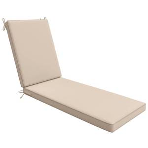 lot 83438 image: AAAAAcessories Outdoor Chaise Lounge Cushions for Patio Furniture Lounge Chairs, Waterproof Fabric, 80 x 26 x 3 Inch, Beige - Retail $95.39