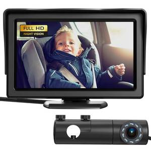 lot 83444 image: Baby Car Camera, HD Display Baby Car Mirror with Night Vision Feature, 4.3 inch Baby Car Monitor with Wide Clear View, Baby Car Seat Mirror Camera Rear Facing to Observe Baby�s Every Move