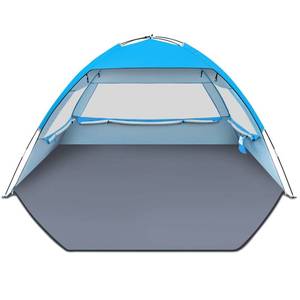 lot 83456 image: Gorich Beach Tent, UV Sun Shelter Lightweight Beach Sun Shade Canopy Cabana Beach Tents Fit 3-4 Person
