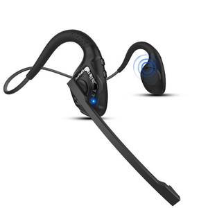 lot 83459 image: iDIGMALL Latest Bluetooth 5.3 Headset w CVC8.0 Noise Cancel Mic Boom, Open-Ear Air Conduction Wireless Stereo Headphones, All Day Comfortable Fit for Office Riding Driving Running Student Learning�
