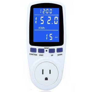 lot 83464 image: Upgraded Watt Power Meter Plug Home Electrical Usage Monitor Consumption, Energy Voltage Amps Kill Tester with Backlight, Overload Protection, 7 Modes Display