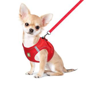 lot 83467 image: FEimaX Dog Harness and Leash Set, No Pull Breathable Soft Mesh Puppy Vest Harness Reflective Adjustable Pet Harnesses for Small Medium Dogs and Cats - Outdoor Easy Control for Walking