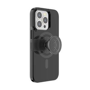 lot 83483 image: PopSockets iPhone 13 Pro Case for MagSafe with Phone Grip and Slide, Phone Case for iPhone 13 Pro, Wireless Charging Compatible - Black
