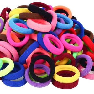 lot 83484 image: QRTVI 120 Pcs Baby Hair Ties, Cotton Toddler Hair Ties for Girls and Kids, Multicolor Small Seamless Hair Bands Elastic Ponytail Holders(15 Colors)