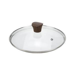 lot 83493 image: LC LICTOP 9 Tempered Glass Lid Stainless Steel Rim Cookware Cover with Heat Resistant Bakelite Knob Pan Replacement for 9-Inch Pan or Pot
