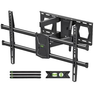 lot 83495 image: USX MOUNT Full Motion Wall Mount for 42-82 TVs, Swivel and Tilt Bracket with Articulating 6 Arms, Max VESA 600x400mm, 120 lbs, 16 Wood Studs with Drilling Template