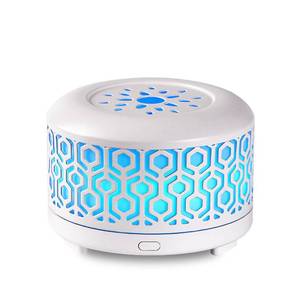 lot 83515 image: ESTINHOME Waterless Diffuser Cordless Portable Metal Diffuser for Essential Oils for Desk USB Travel Oil Aroma Diffuser for Hotel Home Long Run with Colorful Mood Lights