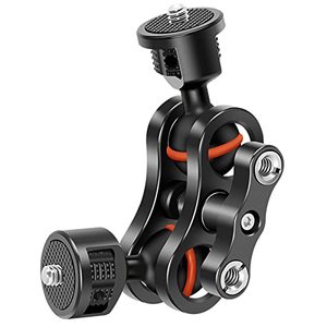 lot 83529 image: CofunKool Versatile Double Arm Camera Mount with Ballheads, 14-20 Screws
