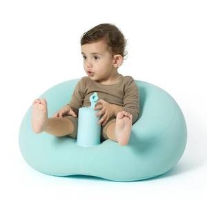 lot 83558 image: mink Baby Inflatable Seat for Babies 3-36 Months  Air Pump Built-in  Infant Back Support  Baby Sofa  Toddler Sitting Up Chair  Floor Seater  Ideal Baby Gift (Basket Color Flocking)