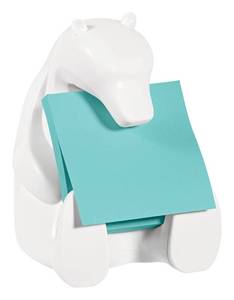 lot 83578 image: Post-it Pop-up Note Dispenser, Bear design, 3x3 in, 1 DispenserPack (BEAR-330) , White