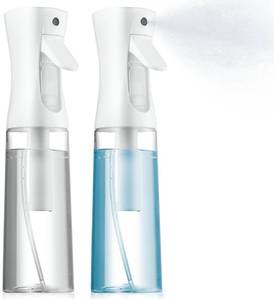 lot 83592 image: 2 Pack Continuous Spray Bottles - Ultra Fine Mist Sprayer  Water Spray Bottle For Hair Mister Spray Bottle  Hair Spray Bottles For Hairstyling, Cleaning, Salons - 2pk 6.8 OZ  200 ML