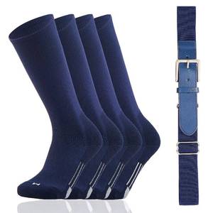 lot 84248 image: Youper Youth BaseballSoftball Belt & Socks Combo Set (2 Pairs of Socks & 1 Belt) (Navy, Youth - Medium)