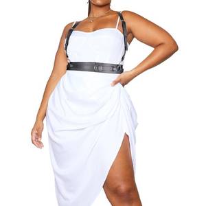 lot 84279 image: ALLOVME 50.5IN Plus Size Belt Leather Harness Belt Adjustable Body Harness