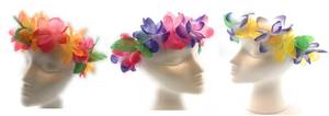 lot 84306 image: Mahalo Floral Leis Headband 12 PC Set