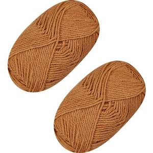 lot 84317 image: 2 Pcs 100g Cotton Acrylic Yarn for Crocheting,Soft and Fluffy Crochet Yarn for Knitting and Crafts4 ply Warm Yarn for DIY Slippers Cushions Dolls Bags Blankets Ornaments and TrinketsDark Khaki