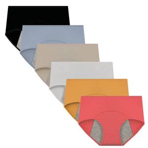 lot 84319 image: Nalwort Womens Menstrual Period Briefs Girl Ultra Soft Postpartum Cotton Panties Underwear 3XL