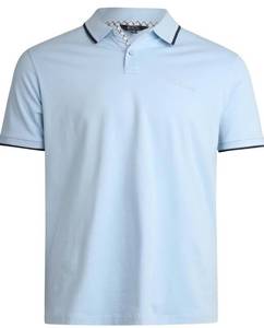 lot 84966 image: Ben Sherman Mens Polo Shirt - Regular Fit 2-Button Short Sleeve Shirt - Casual Stretch Polo for Men, Size Medium, Eggshell