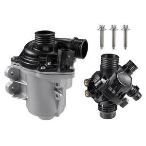 lot 84977 image: uxcell Electric Engine Water Pump and Thermostat Kit for BMW 135i 335i 535i 740i 740Li X6 No.11517563659 Drive Motor Inverter Cooler Water Pump Auxiliary Coolant Pump - Retail $148