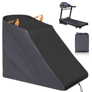 lot 84986 image: XYZCTEM Treadmill Cover Waterproof Dustproof Running Machine Cover Exercise Workout Equipment Protective with Windproof Drawstring and Air Vents for Home Gym Indoor Outdoor(Black & Grey)