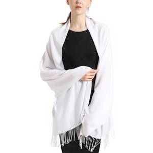 lot 84991 image: vimate Pashmina Shawls and Wraps, Women White Bridesmaid Pashmina Scarfs and Shawls for Wedding Bridal(White)