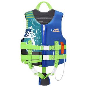 lot 85011 image: HeySplash Toddler Swim Vest, Kids Floaties Swimming Jacket, Jumper Swimsuit with Adjustable Strap, Float Puddle Vest, Buoyancy Swimwear for Girls and Boys Aged 6-9 Years  50-80lbs, Indigo