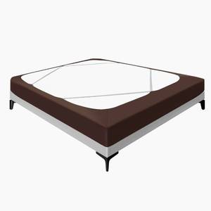 lot 85205 image: Biscaynebay Decorative Box Spring Cover King & Cal King Size, Brown Luxurious Jersey Knitting Stretchy Wrap Around 4 Sides Bed Skirt for HomeHotels, Easy Fit Wrinkle & Fade Free Machine Washable