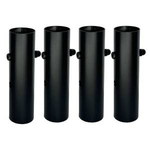 lot 85220 image: Benbuoo Metal Bed Risers 3 Inch 5 Inch Heavy Duty Adjustable Round Furniture Lifter for Table Chair Desk Sofa Couch, TV Stands 4pcs Black, 4.5cm Diameter