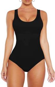 lot 85237 image: VVX Bodysuit for Women - Tummy Control Seamless Tops Compression Butt Lifting Shapewear Bodysuits - Black XL2XL