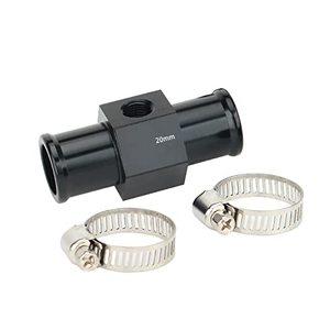 lot 85241 image: BAGARAATAN Black Aluminum Water Temp Meter Temperature Gauge Joint Pipe Radiator Sensor Adaptor Attachment Hose Clamps 20mm
