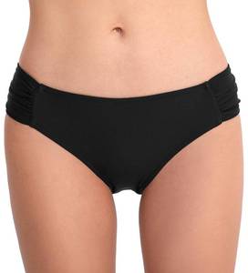 lot 85289 image: Vogueric Womens Bikini Bottoms Side Shirred Hipster Swimsuit Bottom Low Waisted Bathing Suit Bottoms Black Small