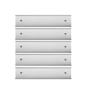 lot 85292 image: Nameplate Holder Wall or Door 5Pack (Silver, 2�  8�)