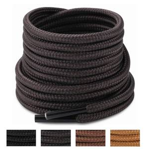 lot 85313 image: Handshop 2 Pairs Round Boots Shoelaces 4 MM Athletic Replacement Shoe Laces 30-63� Shoestrings For Running Sporting Walking Dark Brown 114