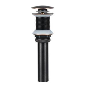 lot 85330 image: ESFORT Vessel Sink Drain, Bathroom Pop-Up Drain Without Overflow, Oil Rubbed Bronze