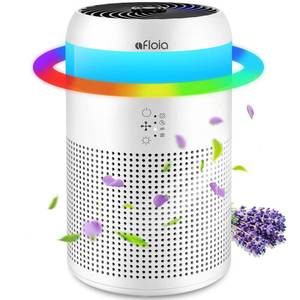 lot 86474 image: Afloia Air Purifiers for Bedroom with 7 Colors Light & Fragrance Sponge for Home Office Living Room, Small Desktop Air Purifier for Pet Dander Mold Pollen Odor Smoke Dust