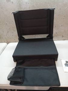 lot 20712 image: Maeytau Stadium Seats for Bleachers with Back Support, Portable Bleacher Seats with Thick Padded Cushion and Shoulder Strap, Wide Stadium Seat Chair Includes Hooks, Cup Holder and Side Pocket