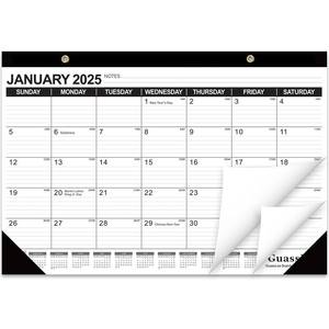 lot 20737 image: GuassLee Desk Calendar 2025-2026 - Academic Calendar 17  11.5 Desktop Calendar
