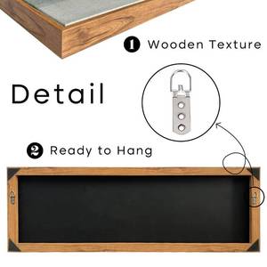 lot 20761 image: Framed Canvas Wall Art for Bedroom - Long Horizontal 13.5x40 Above the Bed - Vintage Farmhouse French Country Room Decor - Green Trees Mountain Landscape - Cottagecore Aesthetic Living Botanical