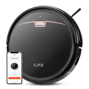 lot 20782 image: ILIFE A4s Max Robot Vacuum, Wi-Fi Connected, 2-in-1 Roller Brush, Quiet, Automatic Self-Charging Robotic Vacuum Cleaner, (used) (missing main brush - 2 pack replacement available on amazon)